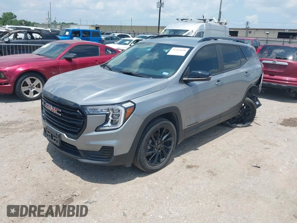 2023 GMC Terrain SLE z VIN 3GKALMEG9PL247978, wystawiony jako IAAI lot #42412636 z przebiegiem 30 353 mil mil oraz . Historia ofert i sprzedaży dostępna na DreamBid. Obrazek 2.