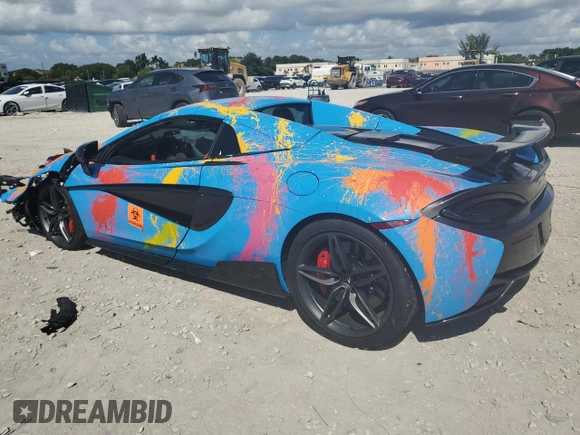 2019 McLaren 570S z VIN SBM13FAA9KW006456, wystawiony jako Copart lot #77400754 z przebiegiem Nie podano mil oraz Nie do naprawy. Historia ofert i sprzedaży dostępna na DreamBid. Obrazek 2.