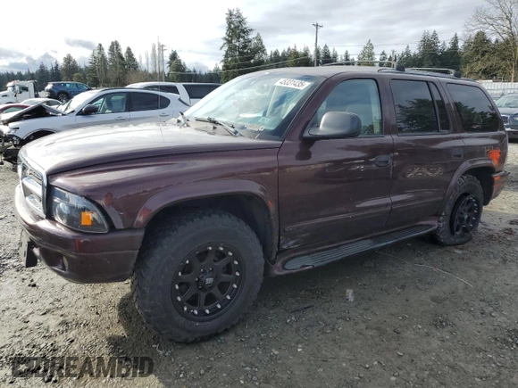 2003 Dodge Durango SLT Plus z VIN 1D4HS58N33F612272, wystawiony jako Copart lot #45331435 z przebiegiem 183 750 mil mil oraz Szkoda całkowita • Salvage title. Historia ofert i sprzedaży dostępna na DreamBid. Obrazek 1.