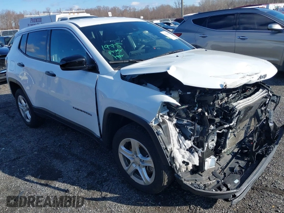 2023 Jeep Compass Sport z VIN 3C4NJDANXPT546354, wystawiony jako IAAI lot #41220246 z przebiegiem 32 506 mil mil oraz . Historia ofert i sprzedaży dostępna na DreamBid. Obrazek 1.