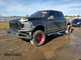 2018 Ford F-150 XL with VIN 1FTEW1EG4JKC18755, listed as a Copart auction lot 88741905 with 0 mi miles and Salvage Title. Bid and sale history available at carsss.com. Image 1.