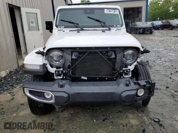 2025 Jeep Wrangler Sahara z VIN 1C4PJXEN2SW560255, wystawiony jako Copart lot #58759415 z przebiegiem 1 612 mil mil oraz Czysty tytuł • Clean title. Historia ofert i sprzedaży dostępna na DreamBid. Obrazek 5.