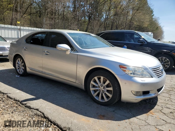 2010 Lexus LS 460 with VIN JTHCL5EF9A5007353, listed as a Copart auction lot 48305195 with 181,416 mi miles and Salvage title. Bid and sale history available at DreamBid. Image 4.