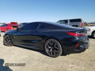 2020 BMW M8 with VIN WBSAE0C02LCD60550, listed as a Copart auction lot 89005755 with 27,800 mi miles and Salvage Title. Bid and sale history available at carsss.com. Image 2.