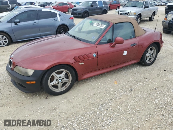 2000 BMW Z3 2.5 z VIN 4USCH9349YLG04632, wystawiony jako Copart lot #75796274 z przebiegiem Nie podano mil oraz Szkody całkowita. Historia ofert i sprzedaży dostępna na DreamBid. Obrazek 1.