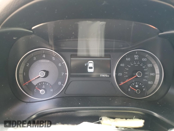 2022 Kia Forte LXS with VIN 3KPF24ADXNE450959, listed as a Copart auction lot 53847645 with 77,472 mi miles and Non Repairable. Bid and sale history available at DreamBid. Image 9.