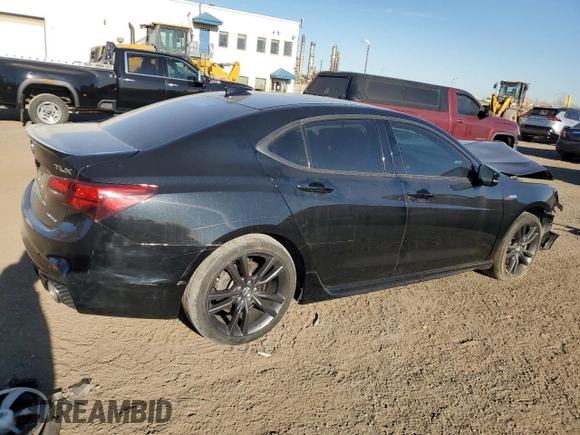 2020 Acura TLX w/A-Spec Pkg with VIN 19UUB3F68LA802322, listed as a Copart auction lot 77610664 with 0 mi miles and Salvage Title. Bid and sale history available at carsss.com. Image 3.