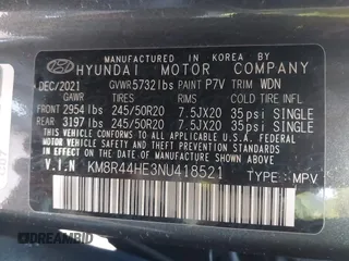 2022 Hyundai Palisade SEL z VIN KM8R44HE3NU418521, wystawiony jako IAAI lot #41919824 z przebiegiem 42 134 mil mil oraz . Historia ofert i sprzedaży dostępna na DreamBid. Obrazek 9.