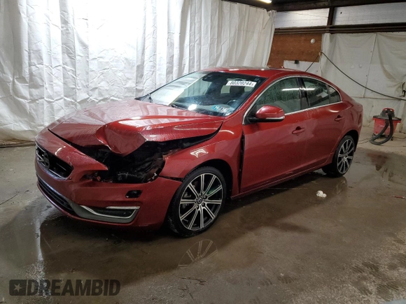 2015 Volvo S60 T6 Drive-E Platinum with VIN YV149MFM9F1342391, listed as a Copart auction lot 80320244 with 74,631 mi miles and Salvage title. Bid and sale history available at DreamBid. Image 1.