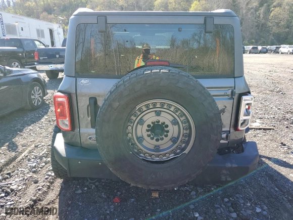 2022 Ford Bronco with VIN 1FMDE5AH5NLB19801, listed as a Copart auction lot 78381344 with 7,759 mi miles and Salvage Title. Bid and sale history available at carsss.com. Image 6.