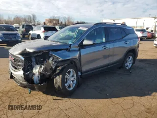 2020 GMC Terrain SLE with VIN 3GKALTEV1LL296921, listed as a Copart auction lot 48330955 with 84,004 mi miles and Salvage Title. Bid and sale history available at carsss.com. Image 1.