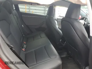 2025 Tesla Model 3 Long Range with VIN 5YJ3E1EA4SF897642, listed as a Copart auction lot 55498795 with 6,099 mi miles and Salvage title. Bid and sale history available at DreamBid. Image 11.