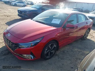2023 Hyundai Elantra Limited with VIN 5NPLP4AG1PH119250, listed as a IAAI auction lot 41697199 with 16,588 mi miles. Bid and sale history available at carsss.com. Image 2.