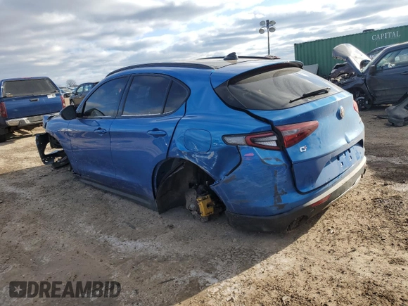 2018 Alfa Romeo Stelvio Ti Sport z VIN ZASFAKNN3J7B98256, wystawiony jako Copart lot #87103094 z przebiegiem 69 666 mil mil oraz Szkoda całkowita • Salvage title. Historia ofert i sprzedaży dostępna na DreamBid. Obrazek 2.
