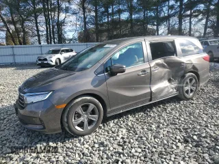 2021 Honda Odyssey EX with VIN 5FNRL6H57MB036907, listed as a Copart auction lot 44449705 with 40,863 mi miles and Salvage Title. Bid and sale history available at DreamBid. Image 1.