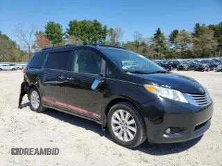 2013 Toyota Sienna XLE with VIN 5TDDK3DC4DS052588, listed as a Copart auction lot 54861335 with 122,966 mi miles and Clean title. Bid and sale history available at DreamBid. Image 4.