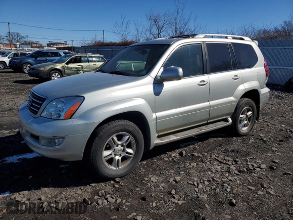 2005 Lexus GX 470 with VIN JTJBT20X450081856, listed as a Copart auction lot 46337545 with 382,956 mi miles and Clean Title. Bid and sale history available at DreamBid. Image 1.
