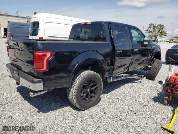 2017 Ford F-150 XL with VIN 1FTEW1EF0HFA18031, listed as a Copart auction lot 51088865 with 183,555 mi miles and Salvage Title. Bid and sale history available at carsss.com. Image 3.