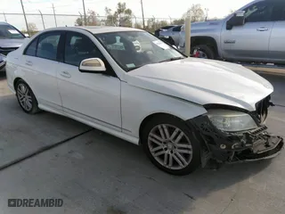 2009 Mercedes-Benz C-Class 3.0L Sport with VIN WDDGF54X79F213951, listed as a IAAI auction lot 38264904 with 1 mi miles. Bid and sale history available at carsss.com. Image 1.