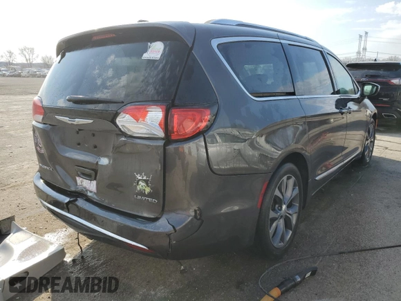 2017 Chrysler Pacifica Limited with VIN 2C4RC1GG2HR836062, listed as a Copart auction lot 50992405 with 135,333 mi miles and Salvage Title. Bid and sale history available at DreamBid. Image 3.