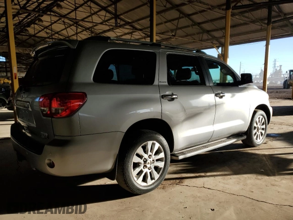 2008 Toyota Sequoia Platinum with VIN 5TDZY67A48S006829, listed as a Copart auction lot 80567134 with 147,763 mi miles and Clean Title. Bid and sale history available at carsss.com. Image 3.