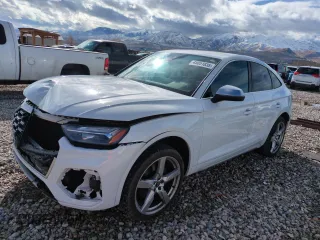 2021 Audi SQ5 Sportback Premium with VIN WA114AFY7M2081188, listed as a Copart auction lot 45051835 with 26,879 mi miles and Salvage Title. Bid and sale history available at DreamBid. Image 1.