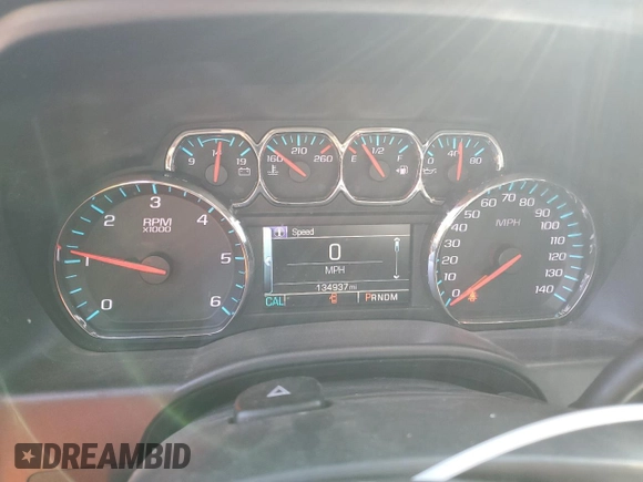 2015 Chevrolet Silverado 1500 LTZ with VIN 3GCUKSEC0FG334527, listed as a Copart auction lot 50331955 with 134,937 mi miles and Salvage Title. Bid and sale history available at DreamBid. Image 9.