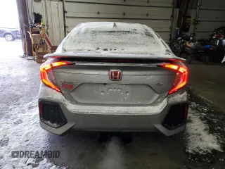 2018 Honda Civic Si with VIN 2HGFC1E56JH705069, listed as a Copart auction lot 45688515 with 134,264 mi miles and Salvage Title. Bid and sale history available at DreamBid. Image 6.