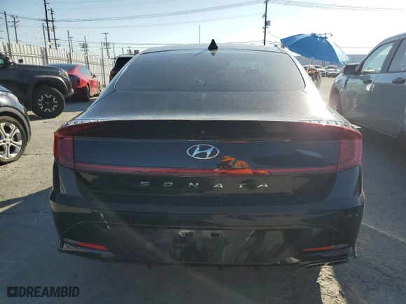 2020 Hyundai Sonata SEL with VIN 5NPEL4JA0LH028884, listed as a Copart auction lot 52560045 with 44,356 mi miles and Salvage Title. Bid and sale history available at carsss.com. Image 6.