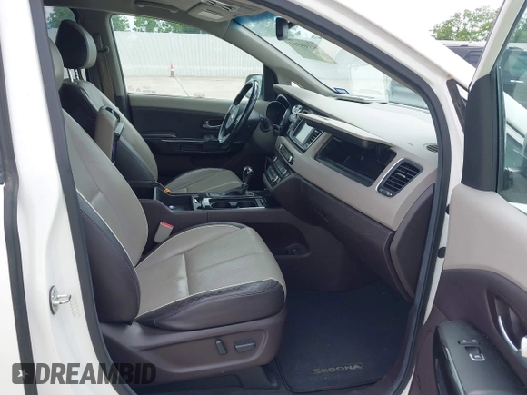 2015 Kia Sedona SX-L with VIN KNDME5C12F6028893, listed as a IAAI auction lot 42109514 with 169,303 mi miles and . Bid and sale history available at DreamBid. Image 5.