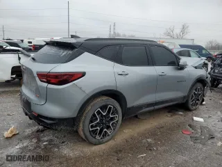 2024 Chevrolet Blazer RS with VIN 3GNKBERS7RS154156, listed as a Copart auction lot 43217755 with 13,172 mi miles and Salvage Title. Bid and sale history available at carsss.com. Image 3.