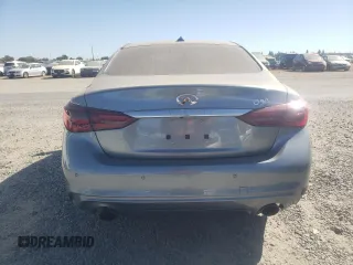 2018 Infiniti Q50 3.0t LUXE with VIN JN1EV7AP9JM352079, listed as a Copart auction lot 71255704 with 54,931 mi miles and Salvage Title. Bid and sale history available at carsss.com. Image 6.