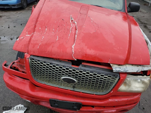2002 Ford Ranger XL Fleet with VIN 1FTYR44U52PA26309, listed as a Copart auction lot 45275035 with 121,166 mi miles and Salvage Title. Bid and sale history available at carsss.com. Image 11.