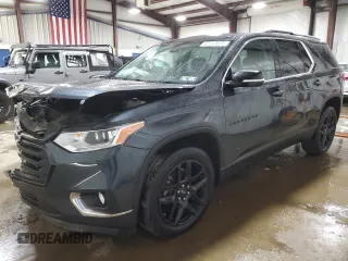 2019 Chevrolet Traverse LT Cloth with VIN 1GNEVGKW8KJ246610, listed as a Copart auction lot 62237075 with 55,638 mi miles and Salvage title. Bid and sale history available at DreamBid. Image 1.