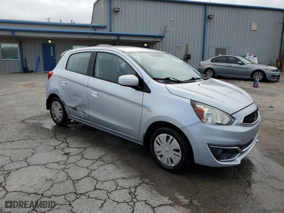 2017 Mitsubishi Mirage ES with VIN ML32A3HJ9HH018713, listed as a Copart auction lot 50985375 with 80,114 mi miles and Salvage Title. Bid and sale history available at carsss.com. Image 4.