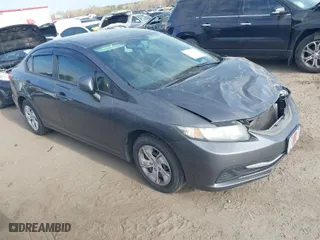 2013 Honda Civic Sdn LX with VIN 2HGFB2F53DH587803, listed as a IAAI auction lot 41901165 with 224,271 mi miles. Bid and sale history available at carsss.com. Image 1.