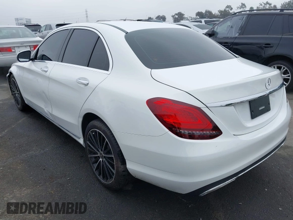 2021 Mercedes-Benz C 300 with VIN W1KWF8DB0MR648738, listed as a IAAI auction lot 41489947 with 26,252 mi miles and . Bid and sale history available at carsss.com. Image 3.