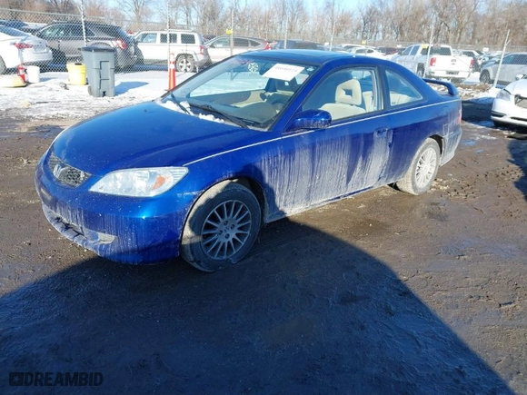 2005 Honda Civic Cpe EX with VIN 1HGEM22985L024930, listed as a IAAI auction lot 41640124 with 110,339 mi miles. Bid and sale history available at carsss.com. Image 2.