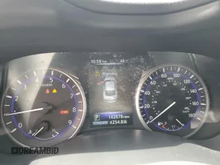 2014 Infiniti Q50 Sport with VIN JN1BV7AR2EM700296, listed as a Copart auction lot 55527025 with 142,878 mi miles and Salvage title. Bid and sale history available at DreamBid. Image 9.