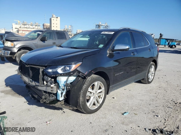 2021 Chevrolet Equinox Premier with VIN 2GNAXNEV7M6130413, listed as a Copart auction lot 86219664 with 96,631 mi miles and Salvage Title. Bid and sale history available at carsss.com. Image 1.