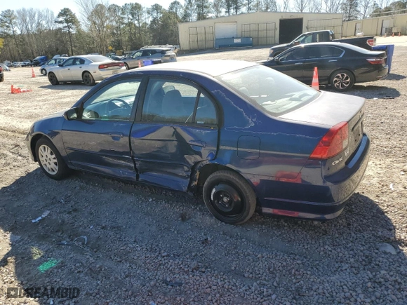 2005 Honda Civic Sdn LX SSRS with VIN 2HGES16655H609381, listed as a Copart auction lot 42526385 with 141,040 mi miles and Salvage Title. Bid and sale history available at carsss.com. Image 2.