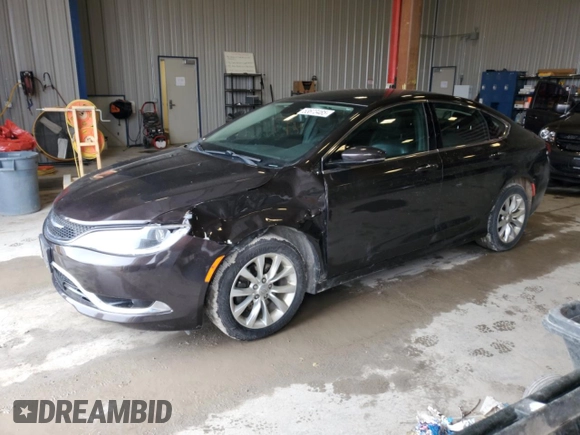 2015 Chrysler 200 C with VIN 1C3CCCCB1FN549631, listed as a Copart auction lot 53673485 with 136,106 mi miles and Clean Title. Bid and sale history available at DreamBid. Image 1.