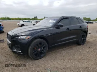 2017 Jaguar F-Pace 20d R-Sport with VIN SADCL2BN4HA094578, listed as a Copart auction lot 45668693 with 107,629 mi miles and . Bid and sale history available at DreamBid. Image 1.