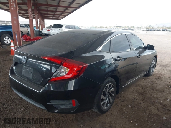 2016 Honda Civic Sedan EX with VIN 2HGFC2F83GH573539, listed as a IAAI auction lot 41736231 with 83,118 mi miles. Bid and sale history available at carsss.com. Image 4.