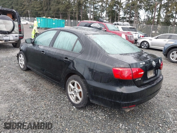 2012 Volkswagen Jetta Sedan SE w/Convenience with VIN 3VWDX7AJ5CM344533, listed as a IAAI auction lot 41805665 with 176,779 mi miles. Bid and sale history available at carsss.com. Image 3.