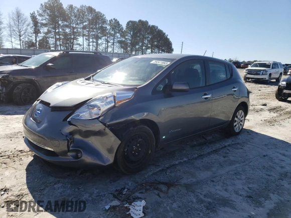 2015 Nissan LEAF SV with VIN 1N4AZ0CP4FC318011, listed as a Copart auction lot 39341993 with 73,756 mi miles. Bid and sale history available at carsss.com. Image 1.