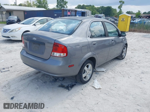 2006 Chevrolet Aveo LT with VIN KL1TG56676B537180, listed as a IAAI auction lot 42571644 with 200,894 mi miles and . Bid and sale history available at DreamBid. Image 4.