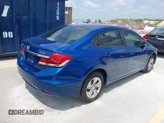 2015 Honda Civic LX with VIN 19XFB2F55FE038021, listed as a IAAI auction lot 42046984 with 109,155 mi miles. Bid and sale history available at carsss.com. Image 4.