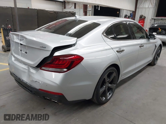 2019 Genesis G70 Advanced with VIN KMTG44LA2KU025977, listed as a IAAI auction lot 42432585 with 25,227 mi miles and . Bid and sale history available at DreamBid. Image 4.