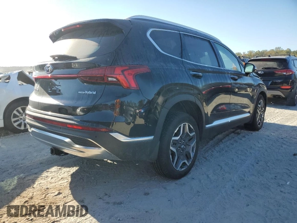 2023 Hyundai Santa Fe Hybrid SEL Premium with VIN 5NMS3DA14PH023676, listed as a Copart auction lot 75521434 with 4,222 mi miles and Salvage Title. Bid and sale history available at carsss.com. Image 3.
